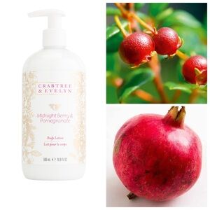 Crabtree & Evelyn Midnight Berry & Pomegranate Body Lotion 500 ml 16.9oz New